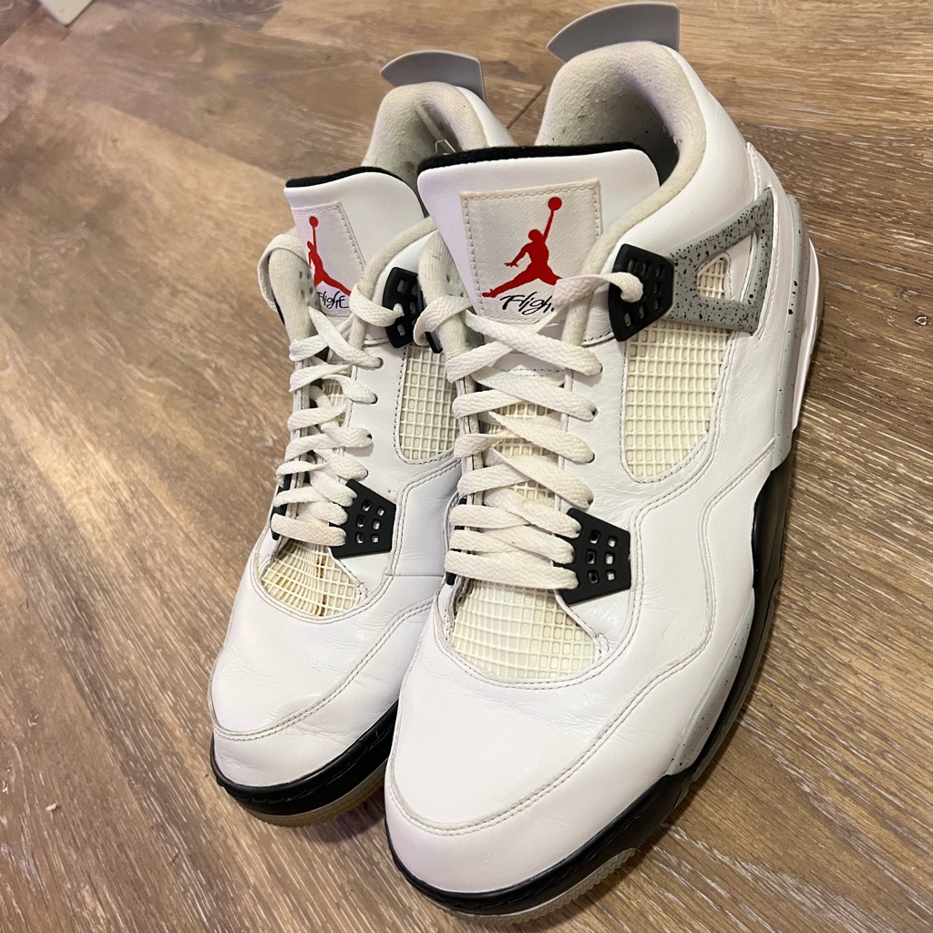 Jordan 4 White Cement Golf Mens